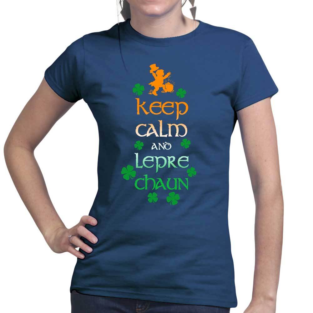 Keep Calm and Leprechaun Ladies T-shirt Style001
