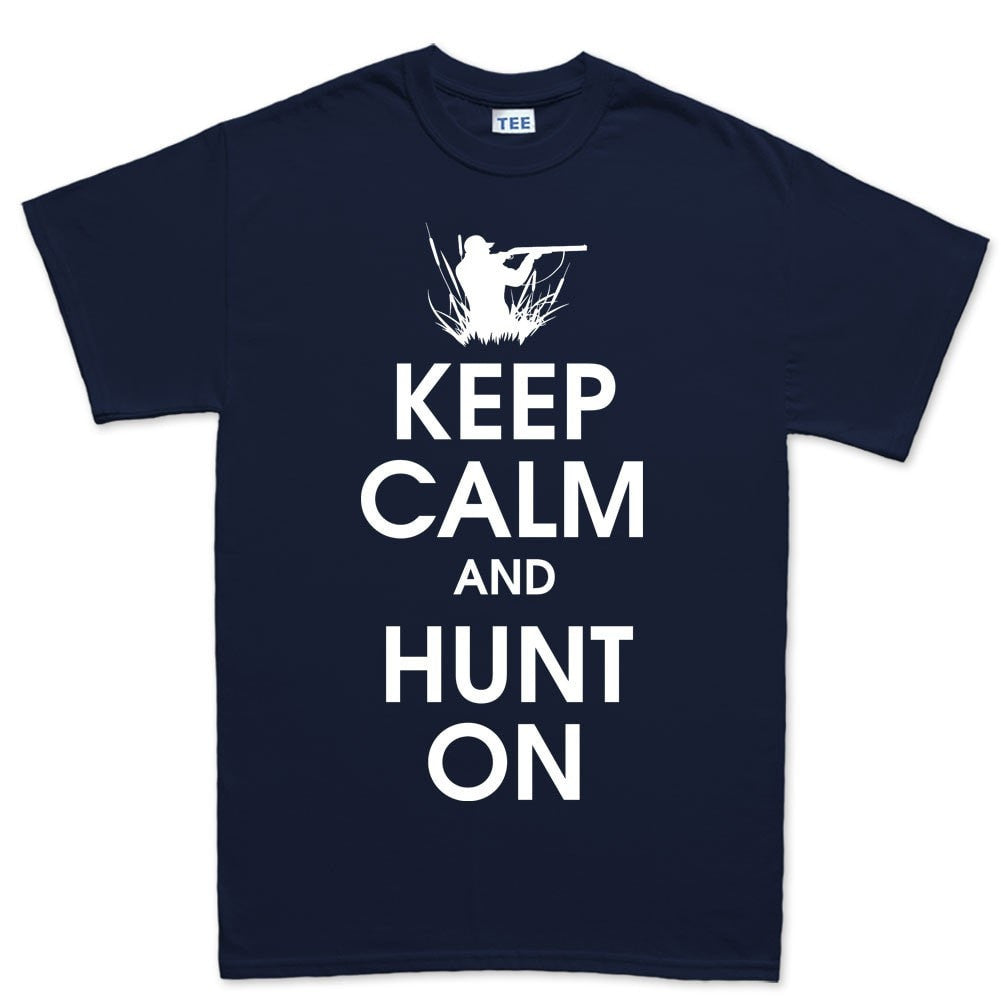 Keep Calm and Hunt On Men's T-shirt Style001