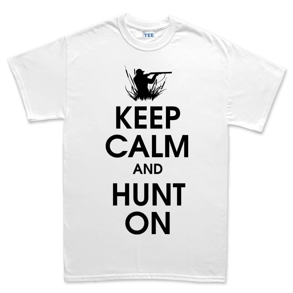 Keep Calm and Hunt On Men's T-shirt Style001
