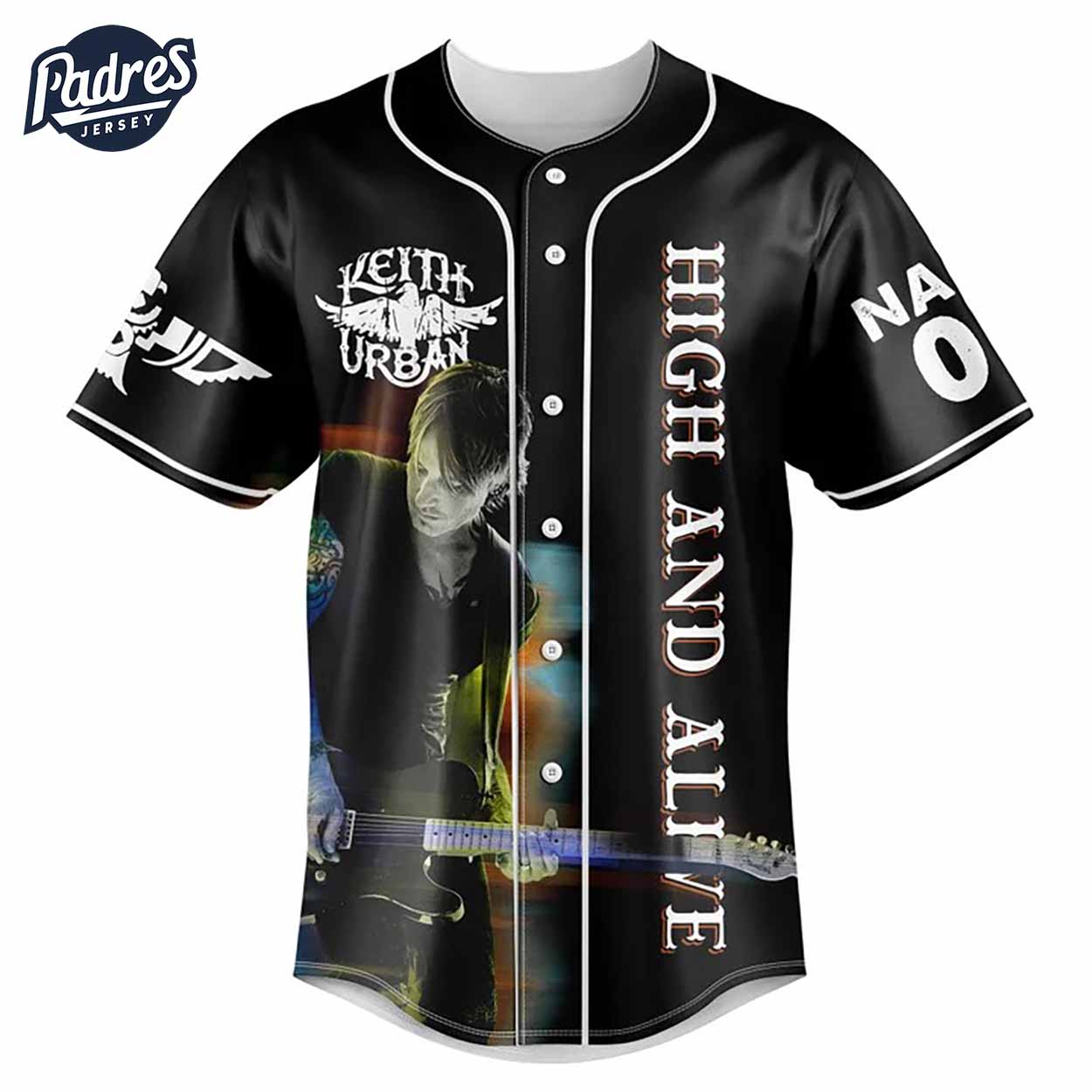 Keith Urban Baseball Jersey Outfit - High And Alive World Tours - Padres Jersey Oasis: Elevate Your Baseball Style Game
