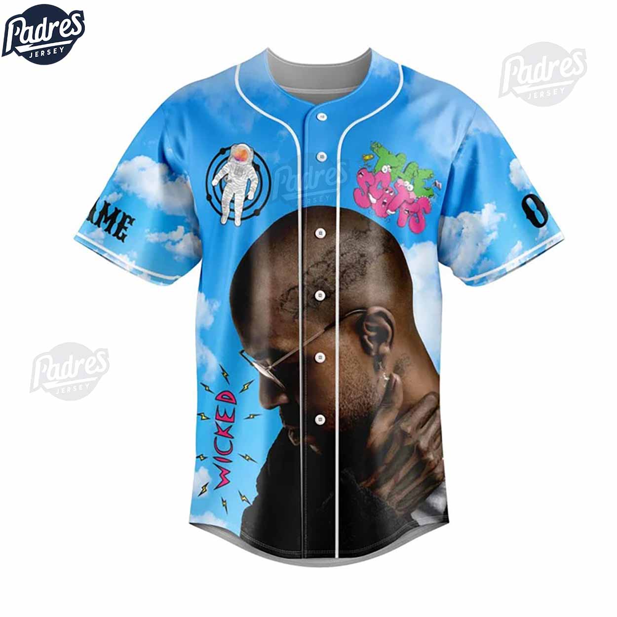 Kid Cudi Insano Tour Custom Baseball Jersey - Padres Jersey Oasis: Elevate Your Baseball Style Game