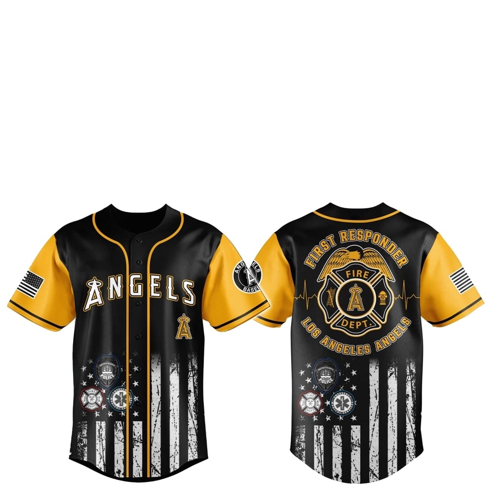 LA Angels First Responders 2025 Baseball Jersey Jogger Hat - Grishko.com