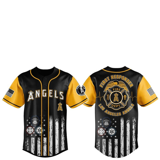 LA Angels First Responders 2025 Baseball Jersey Jogger Hat - Grishko.com