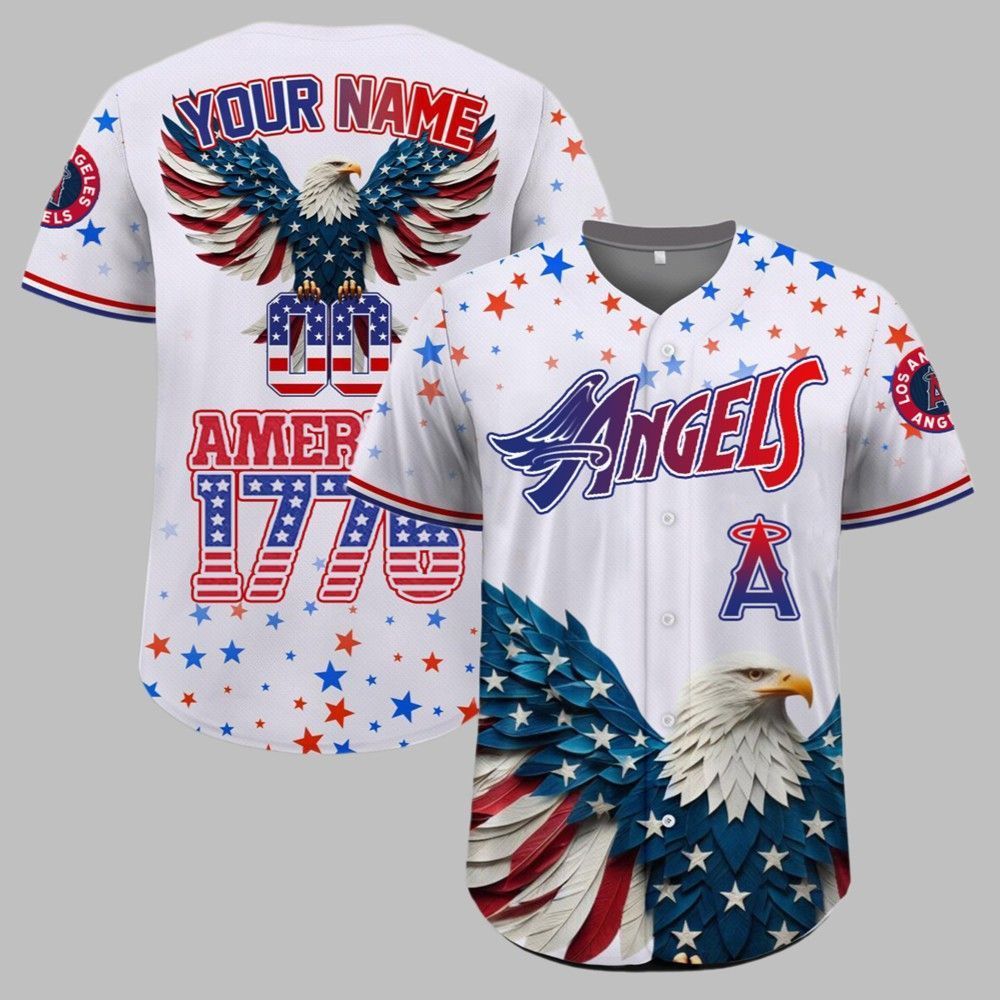 LA Angels Independence Day Baseball Jersey 2025 - Grishko.com