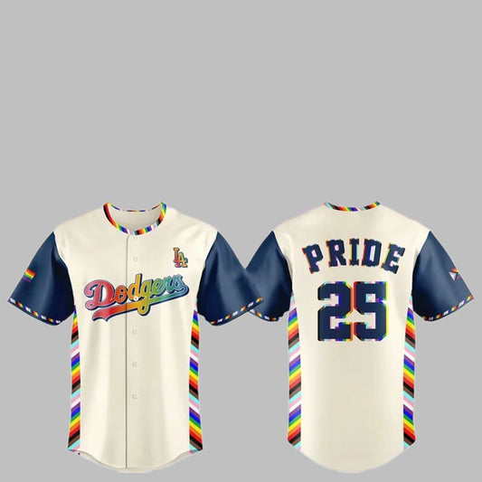 LA Dodgers Happy Pride 2025 Jersey - Grishko.com