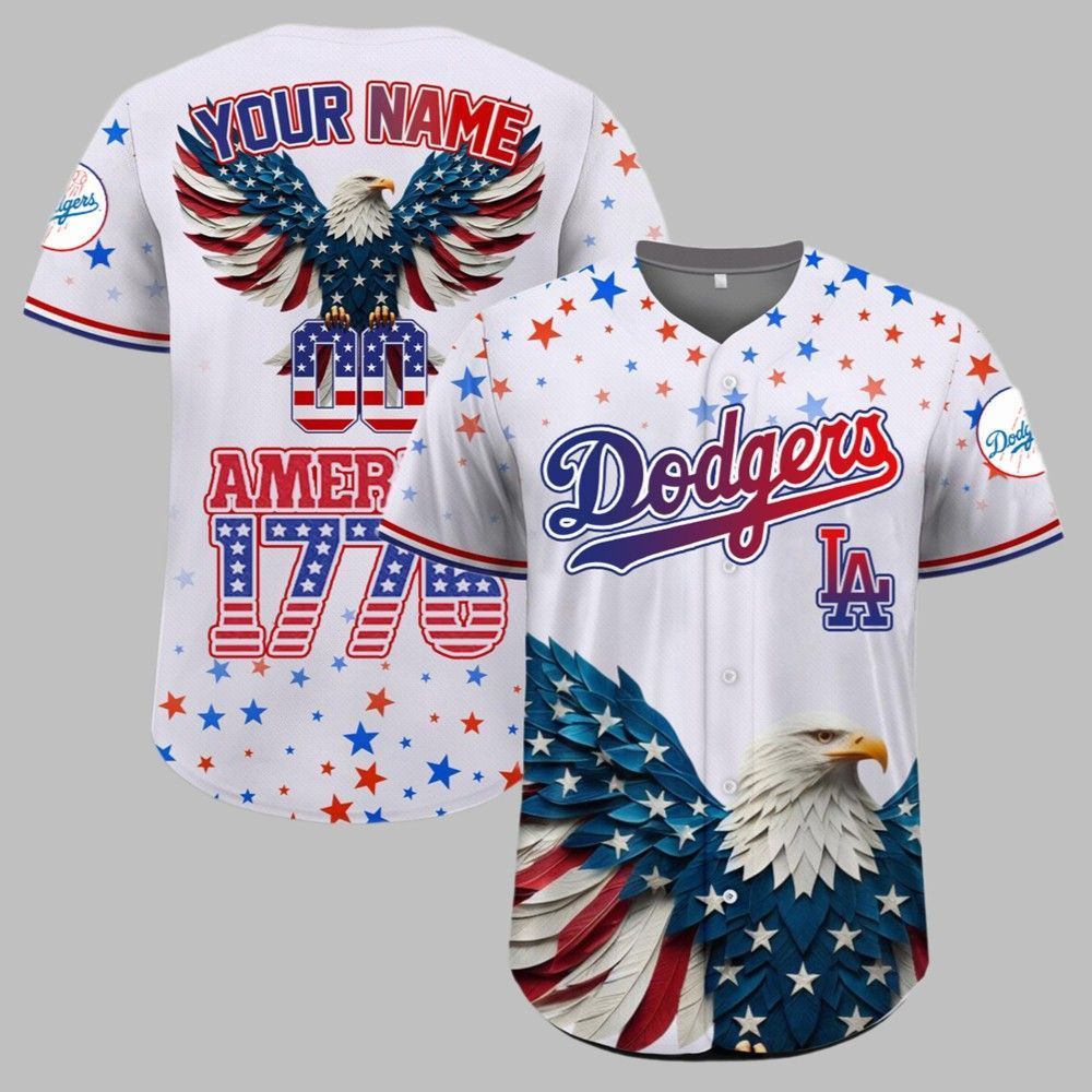 LA Dodgers Independence Day Baseball Jersey 2025 - Grishko.com