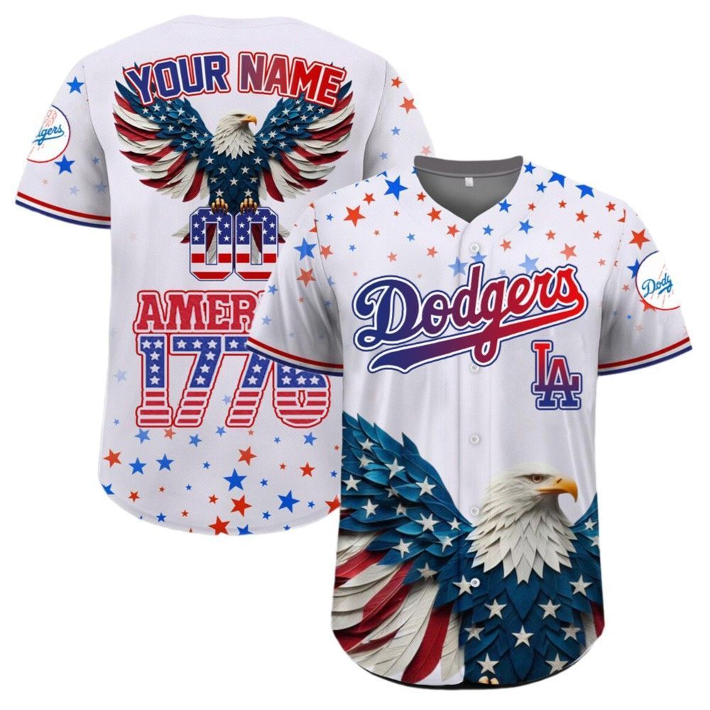 LA Dodgers Independence Day Baseball Jersey 2025 - Grishko.com