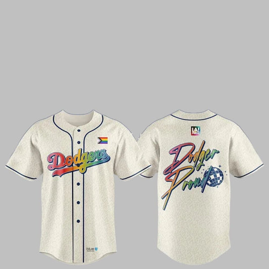 LA Dodgers LGBTQ Pride Night Jersey 2025 - Grishko.com