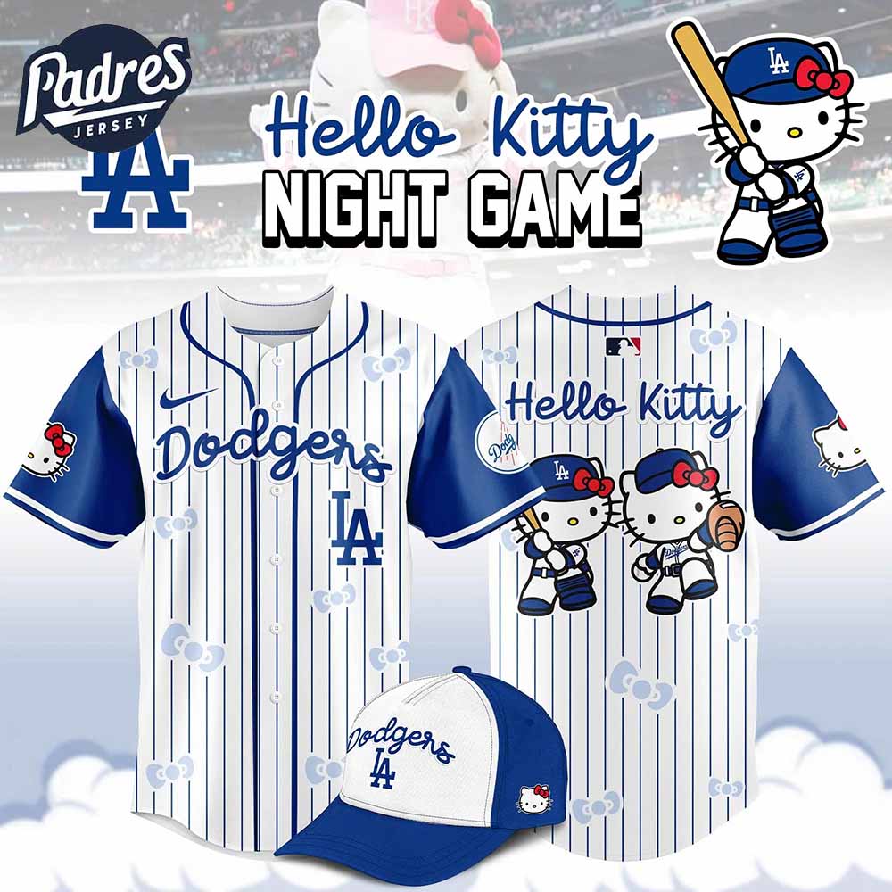 LA Dodgers MLB x Hello Kitty Baseball Jersey 2025 - Padres Jersey Oasis: Elevate Your Baseball Style Game
