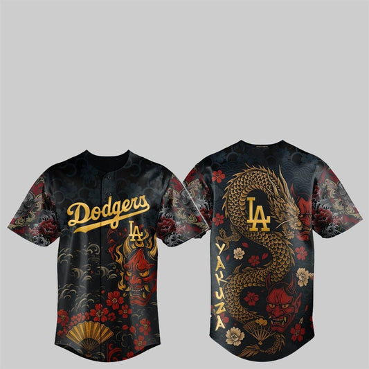 LA Dodgers Yakuza Dragon Oni Jersey 2025 - Grishko.com