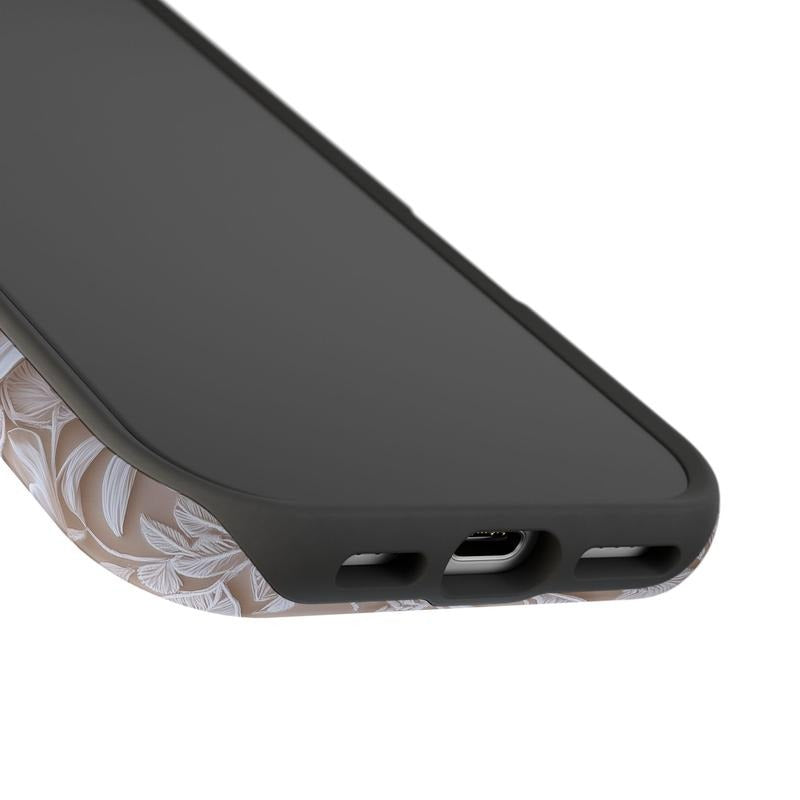 Lace Floral Phone Case, Women's Phone Case Mag Safe Compatible, Magnetic Tough Cases