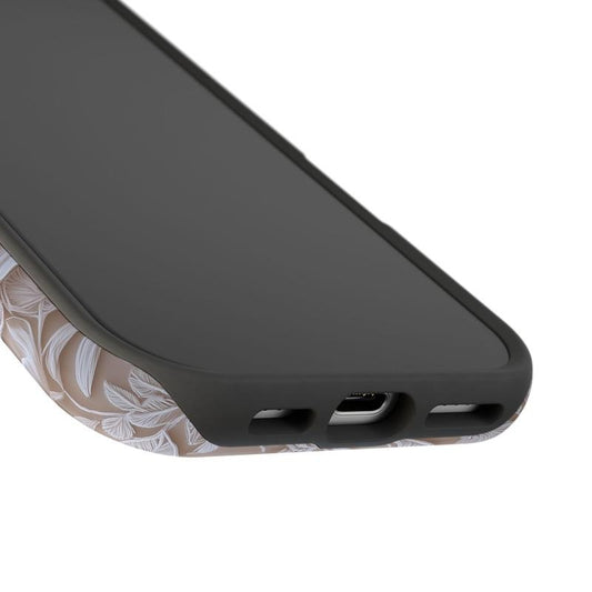 Lace Floral Phone Case, Women's Phone Case Mag Safe Compatible, Magnetic Tough Cases