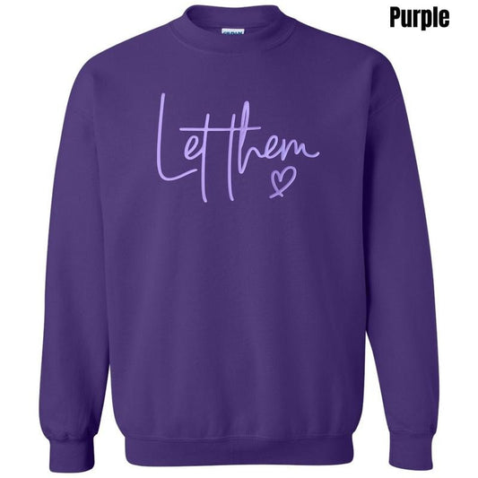 Lavender Let Them PUFF Sweatshirt