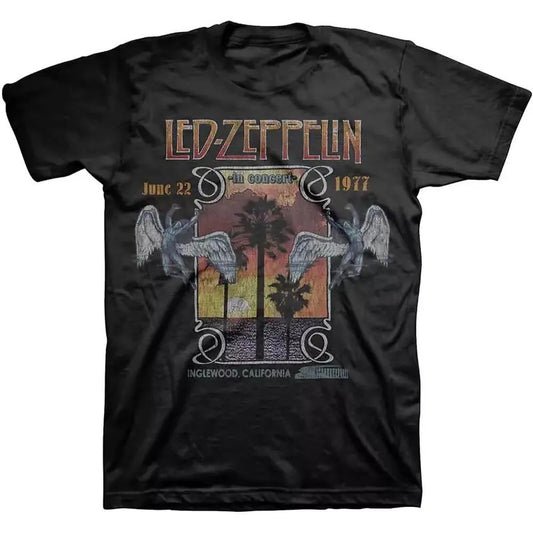 Led Zeppelin Inglewood Official Tee T-Shirt Mens Unisex Menswear Top