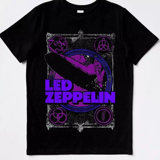 Led Zeppelin T-Shirt US Size S -3XL Menswear Top