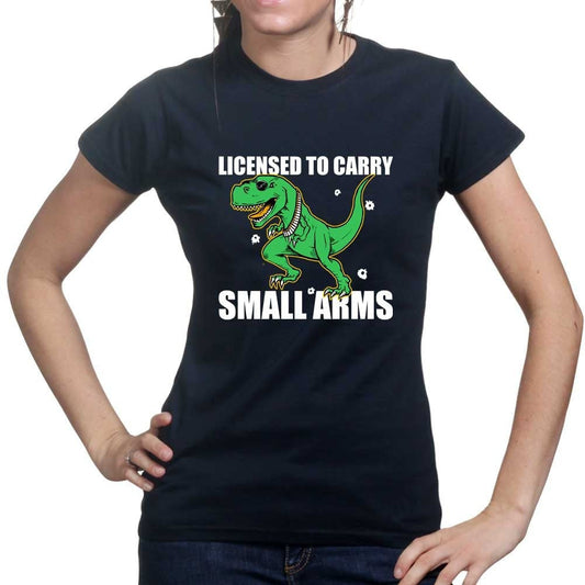 Licensed to Carry Small Arms Ladies T-shirt Style001