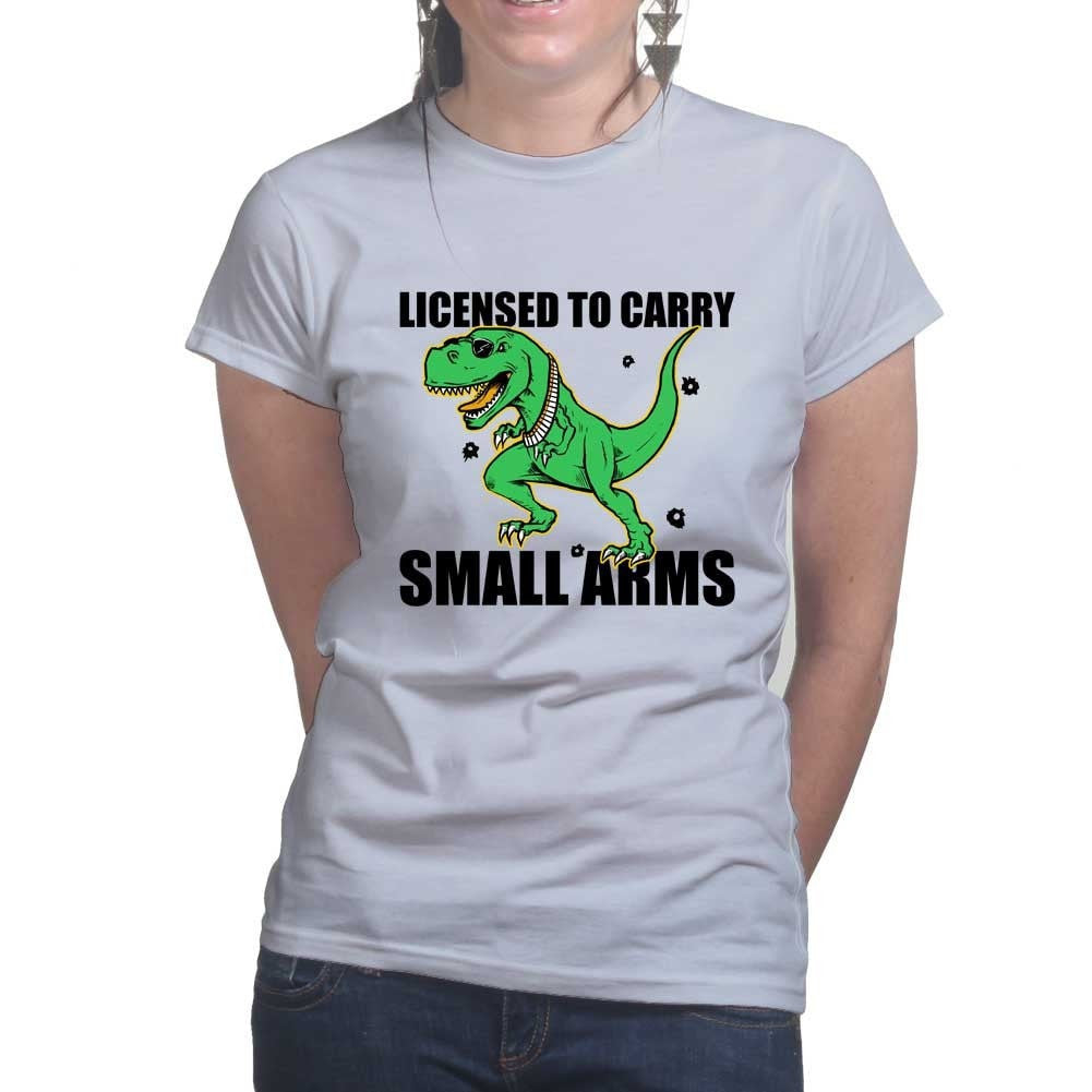 Licensed to Carry Small Arms Ladies T-shirt Style001