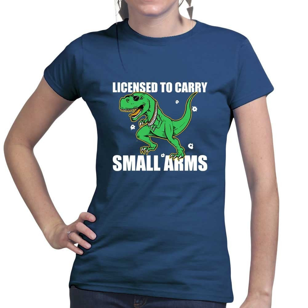 Licensed to Carry Small Arms Ladies T-shirt Style001