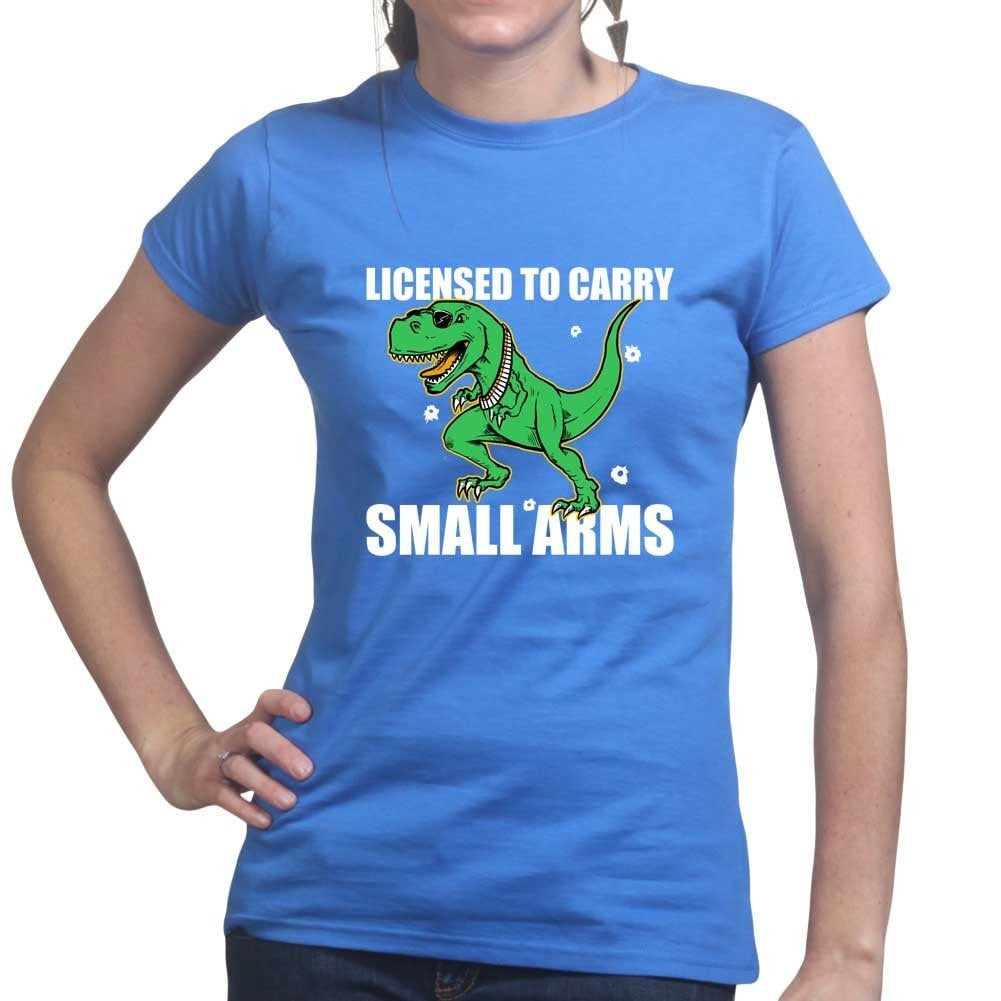 Licensed to Carry Small Arms Ladies T-shirt Style001