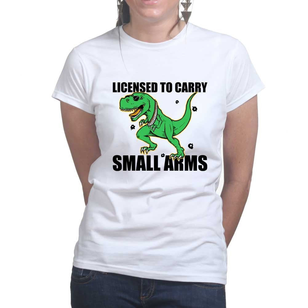 Licensed to Carry Small Arms Ladies T-shirt Style001