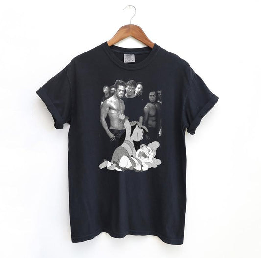 Lilo Fighting Myrtle Meme T Shirt, Vintage Comfort Colors T-Shirt, Funny Lilo Fight Club Shirt