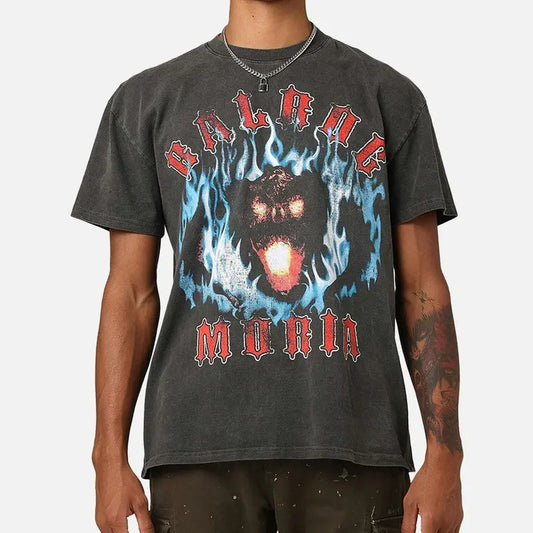 Lord Of The Rings The Barlog Vintage T-Shirt Trending Movie T shirt Vintage 90s T-shirt gift for Movie fans gift for him gift for her unisex T-shirt Urbanwear Shirt Fabric Menswear