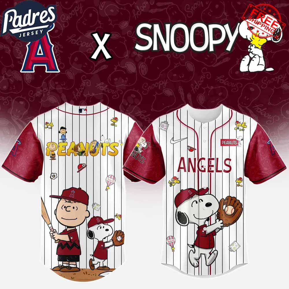 Los Angeles Angels x Peanuts Night 2025 Limited Edition Baseball Jersey - Padres Jersey Oasis: Elevate Your Baseball Style Game