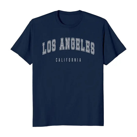 Los Angeles California Classic Short Sleeve Men's T-Shirt Casual Cotton