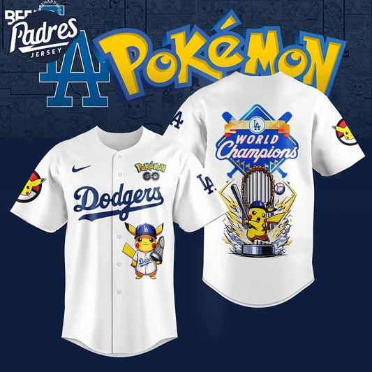 Los Angeles Dodgers x Polemon GO Special Edition 2025 Jersey - Padres Jersey Oasis: Elevate Your Baseball Style Game