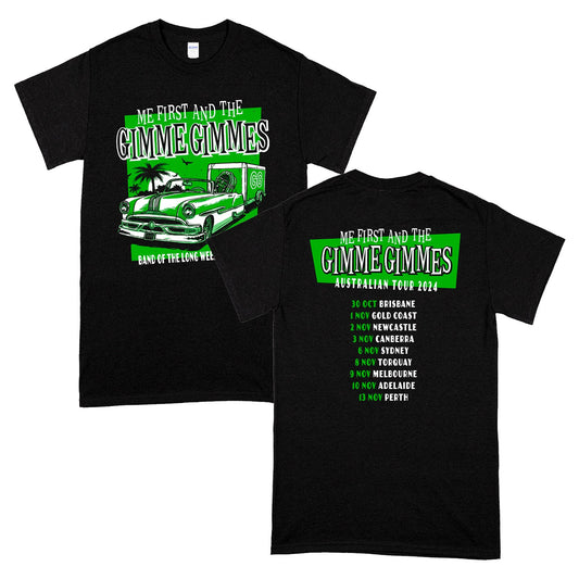 Band of the Long Weekend Australia Tour 2024 T-Shirt (Black)