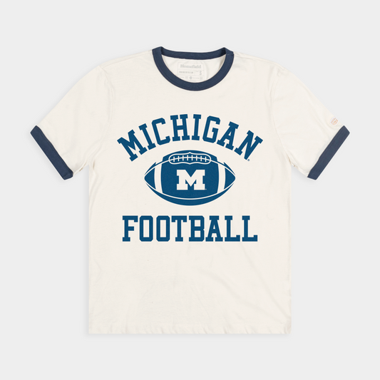 Michigan Football 1970s Vintage Ringer Tee