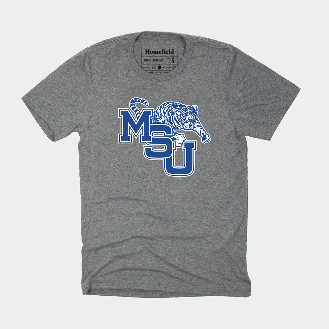 Vintage MSU Tigers Logo Tee Style001