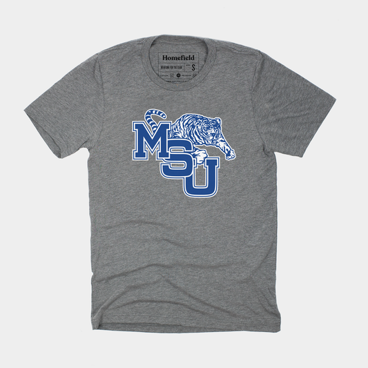 Vintage MSU Tigers Logo Tee Style001