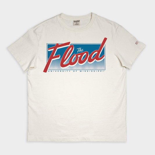 Ole Miss "The Flood" Script Vintage Heavyweight Tee Style001