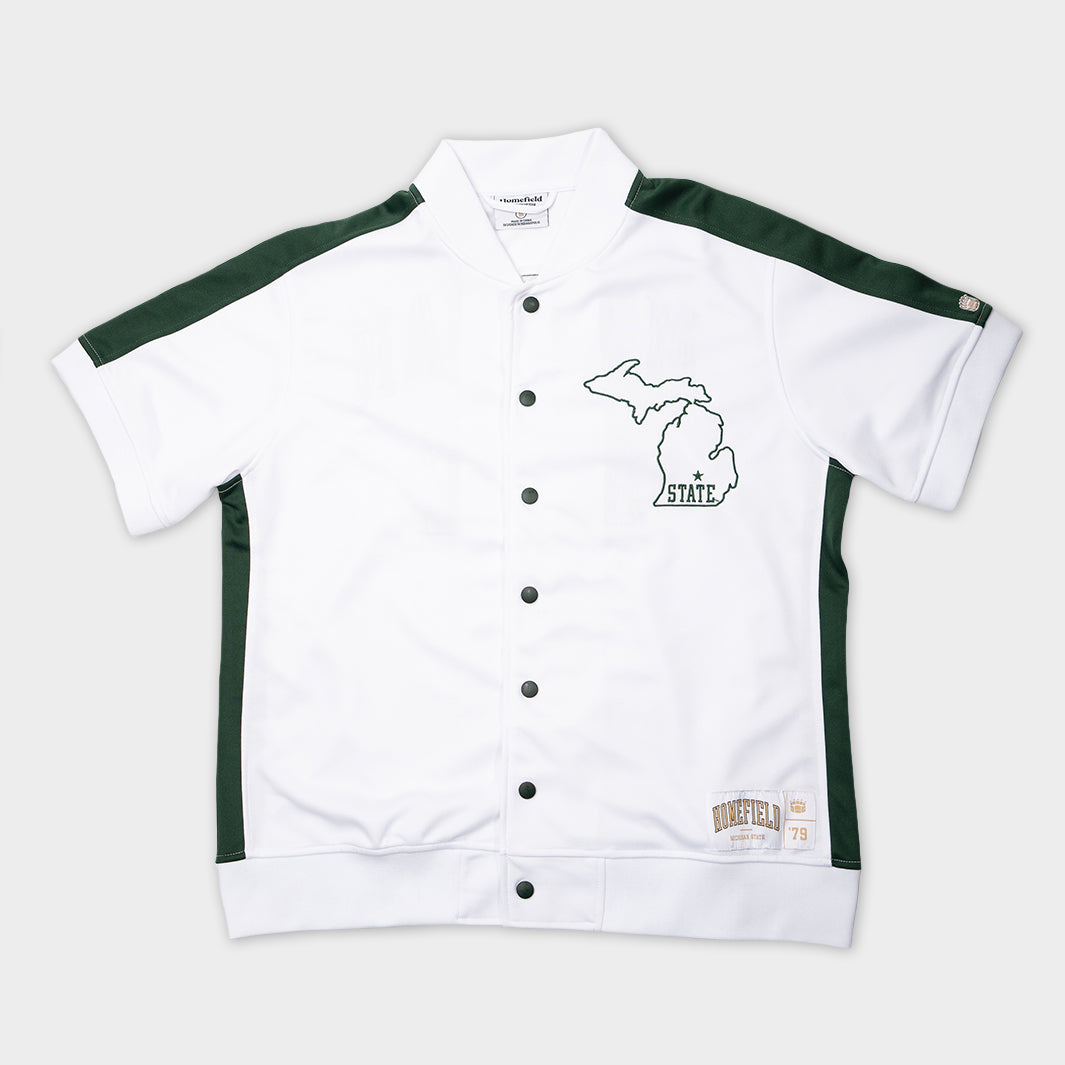 MSU Spartans Basketball Vintage Warmup Shooting Shirt