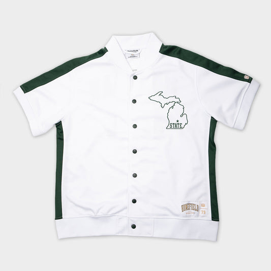MSU Spartans Basketball Vintage Warmup Shooting Shirt