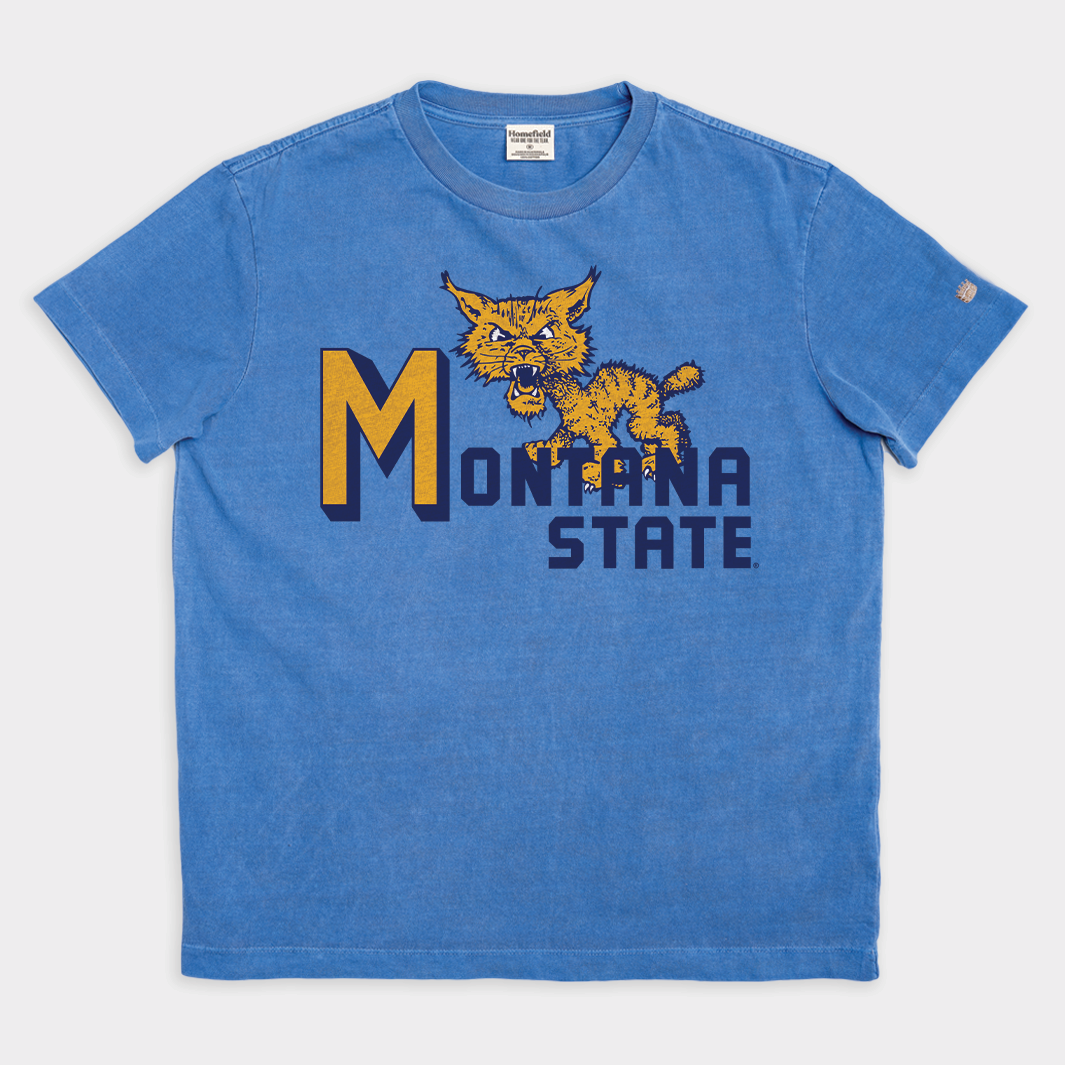 Retro Montana State Vintage Heavyweight Tee