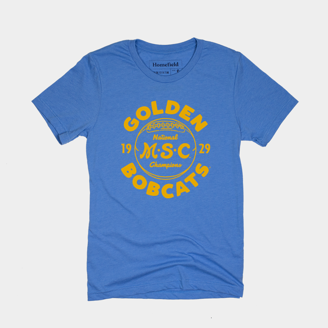 Vintage Montana State Golden Bobcats Tee Style001