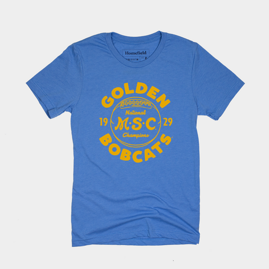 Vintage Montana State Golden Bobcats Tee Style001