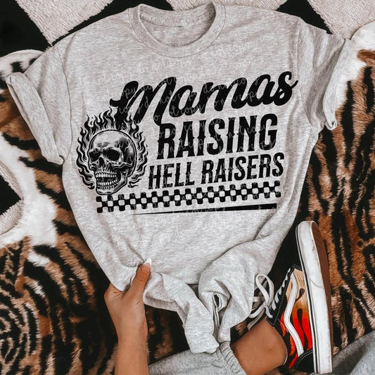Mama Raising Hell Raisers DTF Transfers - THIS IS NOT A SHIRT
