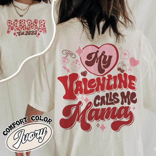 Mama Valentine Shirt, Mama Is My Valentine Shirt, Valentine Day Mama Shirt, Mama Valentines Day Gift Shirt, Womens Valentines Day Shirt