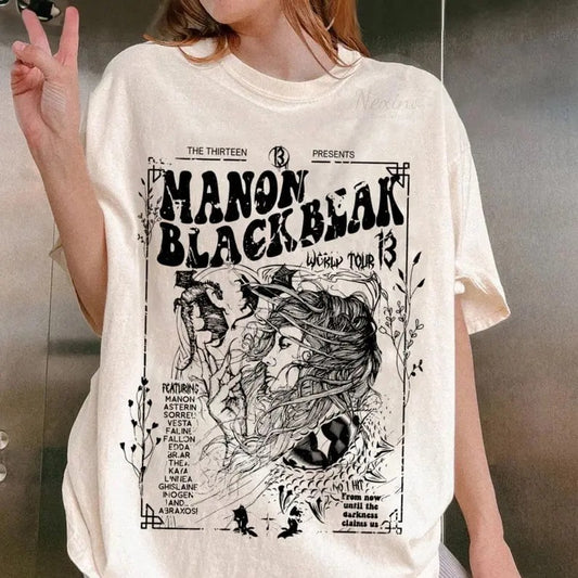 Manon Blackbeak Throne of Glass Shirt, The Thirteen Shirts, From Now Until The Darkness Claims Us Tee, ACOTAR Crescent City Shirt