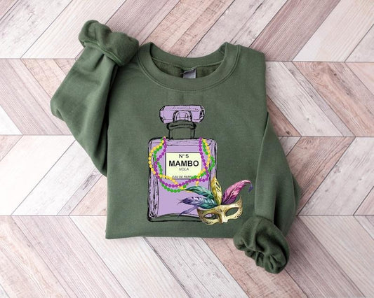 Mardi Gras Sweatshirt, Faux Tinsel Mardi Gras Sweatshirt, Funny Mardi Gras Gift Shirt, Fat Tuesday Tee