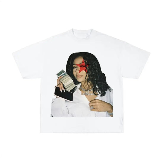 Mariah Red Star Bold Statement Tee