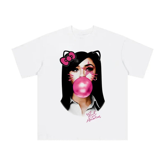 Mariahhh The Scientist PINK Bubble Gum Star Big Face Shirt