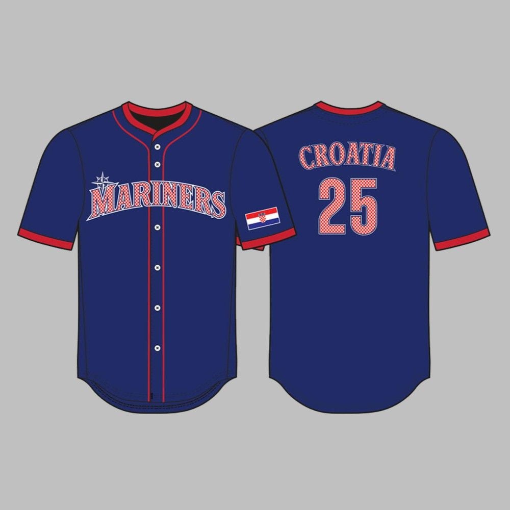 Mariners Croatian Heritage Jersey Giveaway 2025 - Grishko.com