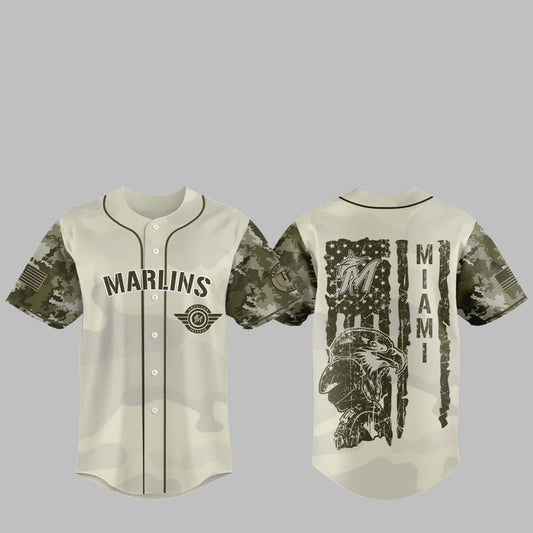 Marlins 2025 Armed Forces Day Night Jersey - Grishko.com