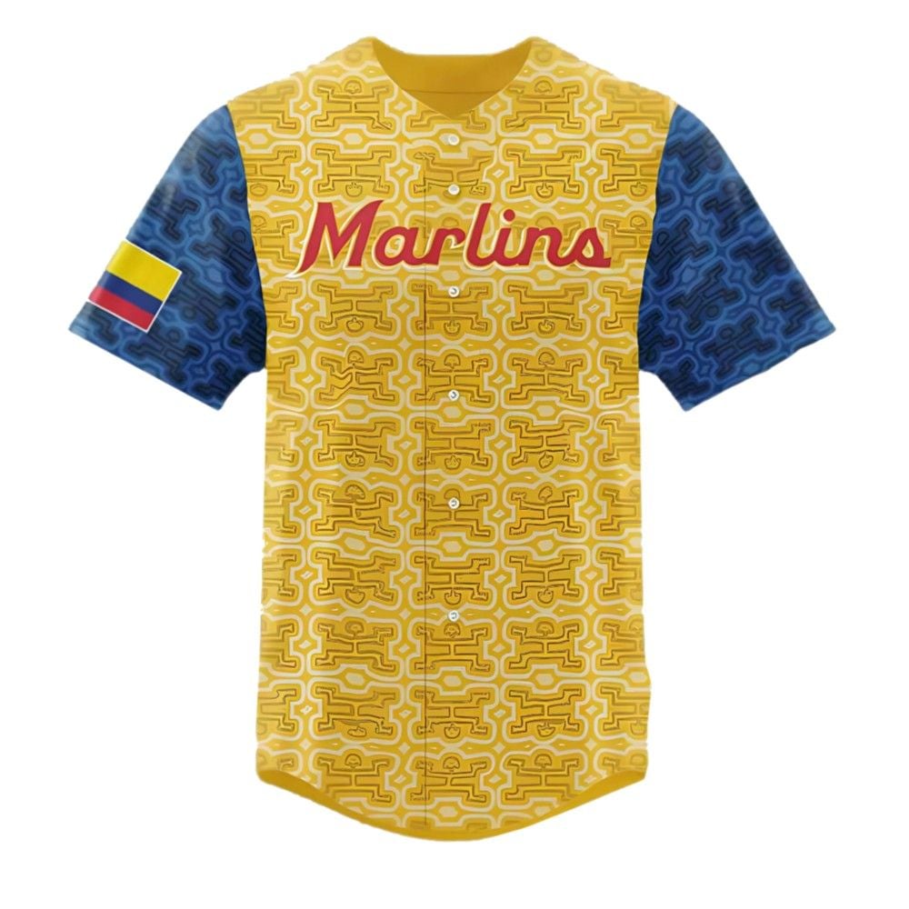 Marlins Colombian Heritage Celebration Jersey Giveaway 2025 - Grishko.com