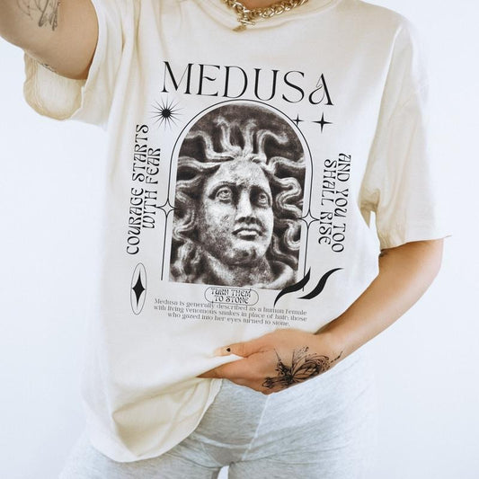 Medusa Shirt Snake T-Shirt Greek Mythology Shirt Greek Goddess Medusa Hoodie Greek Apparel Light Academia Shirt Medusa Head