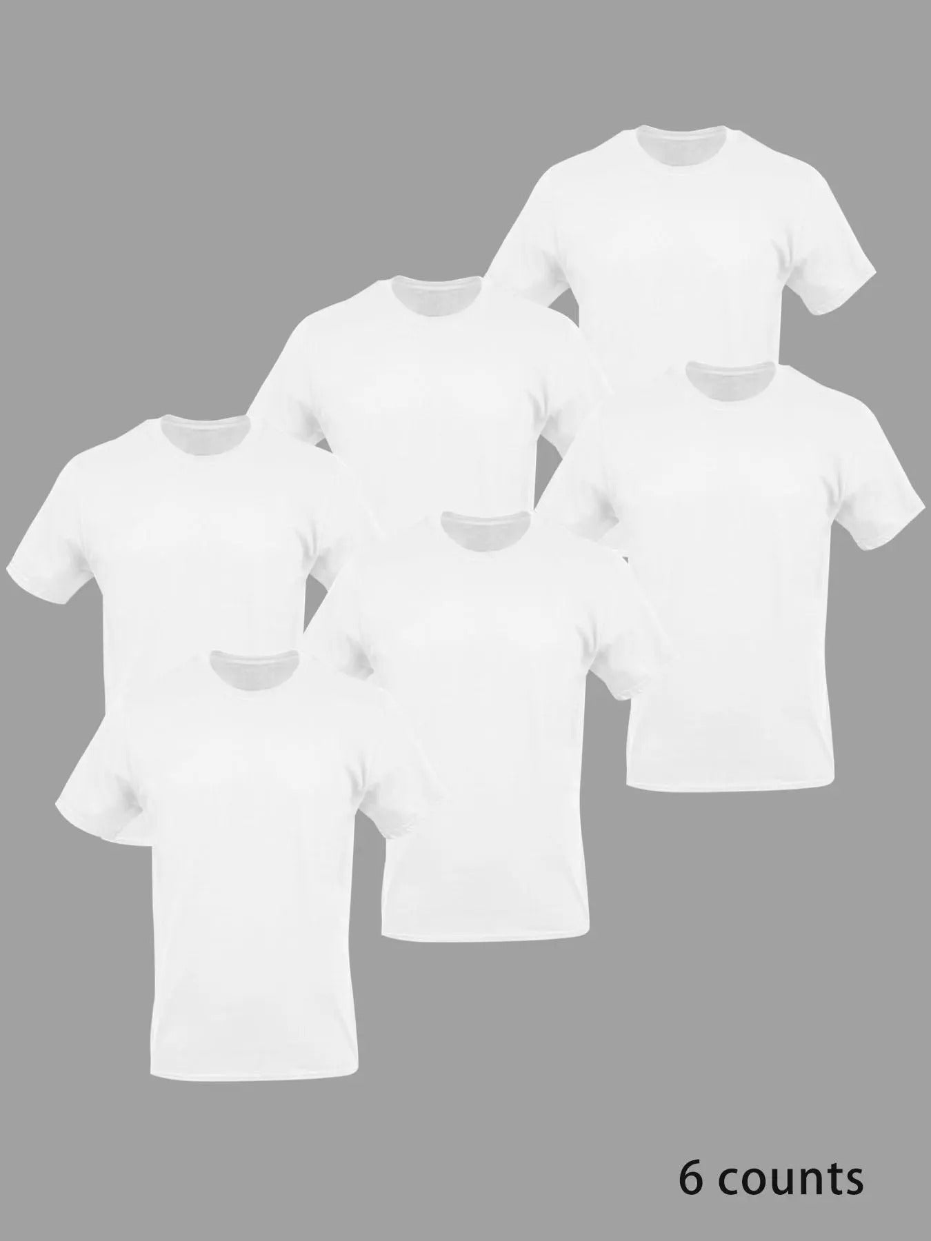 Men's Solid Color Short Sleeve Crew Neck Tee, Regular Fit Casual Comfy Round Neck T-shirt for Daily Wear, Men's Top for All Seasons